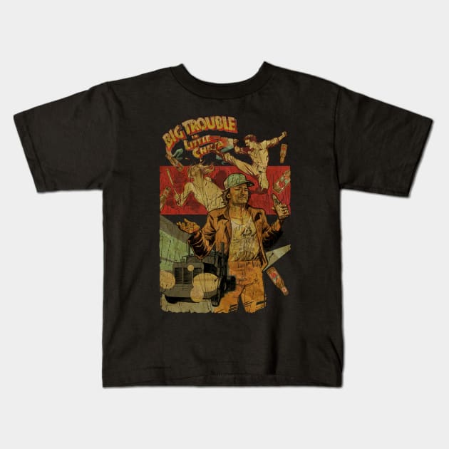 VINTAGE BIG TROUBLE IN LITTLE CHINA Kids T-Shirt by garudabot77